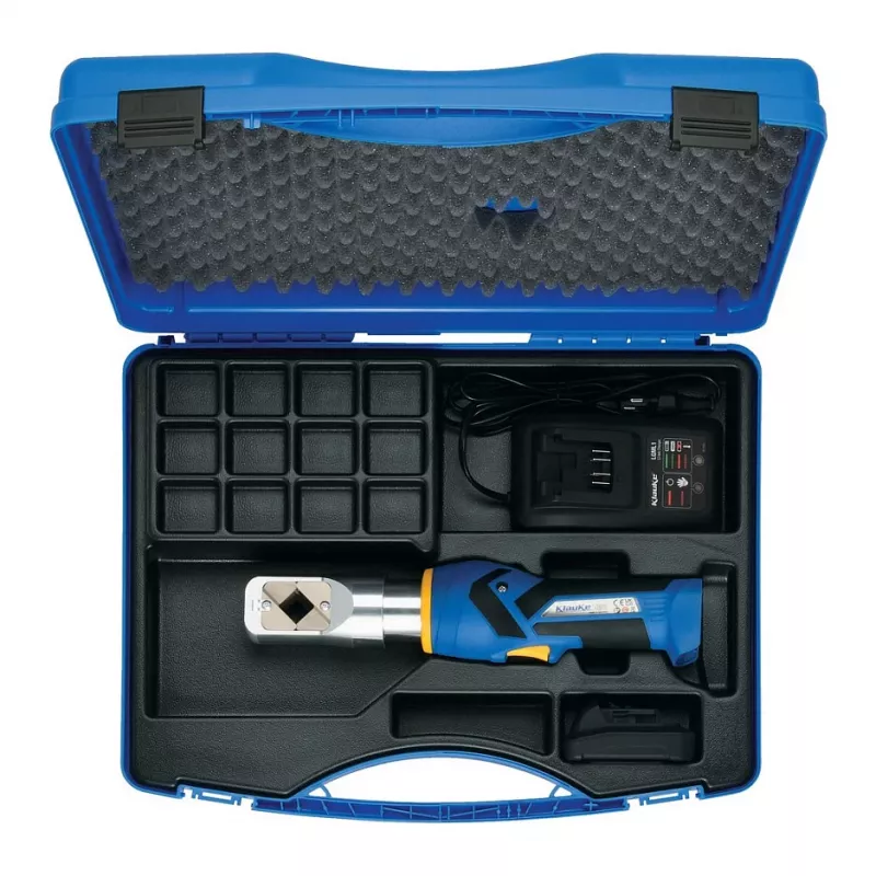 Klauke EKWF120ML Attrezzo idraulico di crimpatura a batteria con caricabatterie