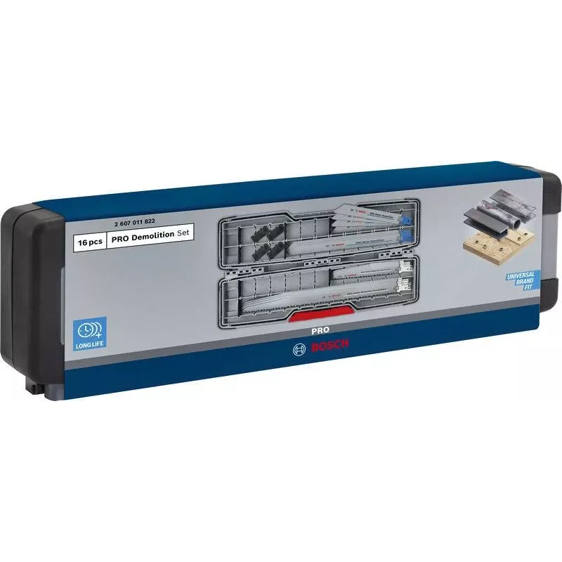 Bosch PRO Tough Box set lame sega sabre demolizione 16 pezzi
