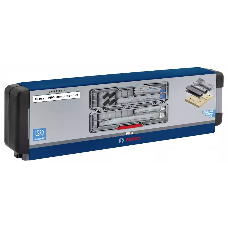 Bosch PRO Tough Box set lame sega sabre demolizione 16 pezzi