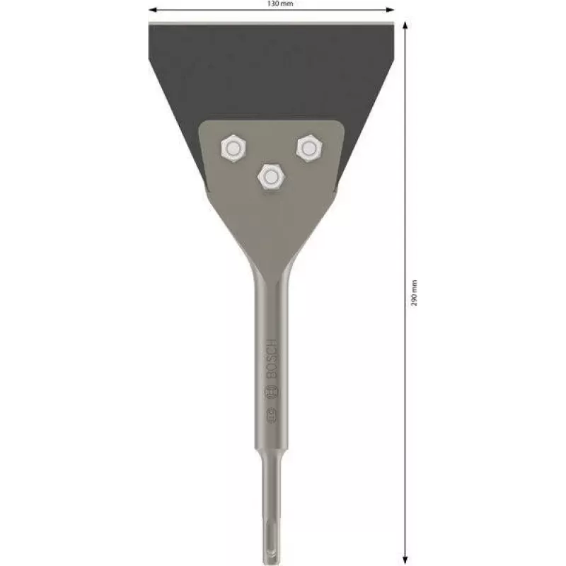 Bosch PRO SDS plus Floor Scraper 130x290mm adattatore scalpello
