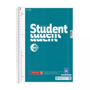 BRUNNEN blocco College Student DUO DIN A4 a righe e a quadretti
