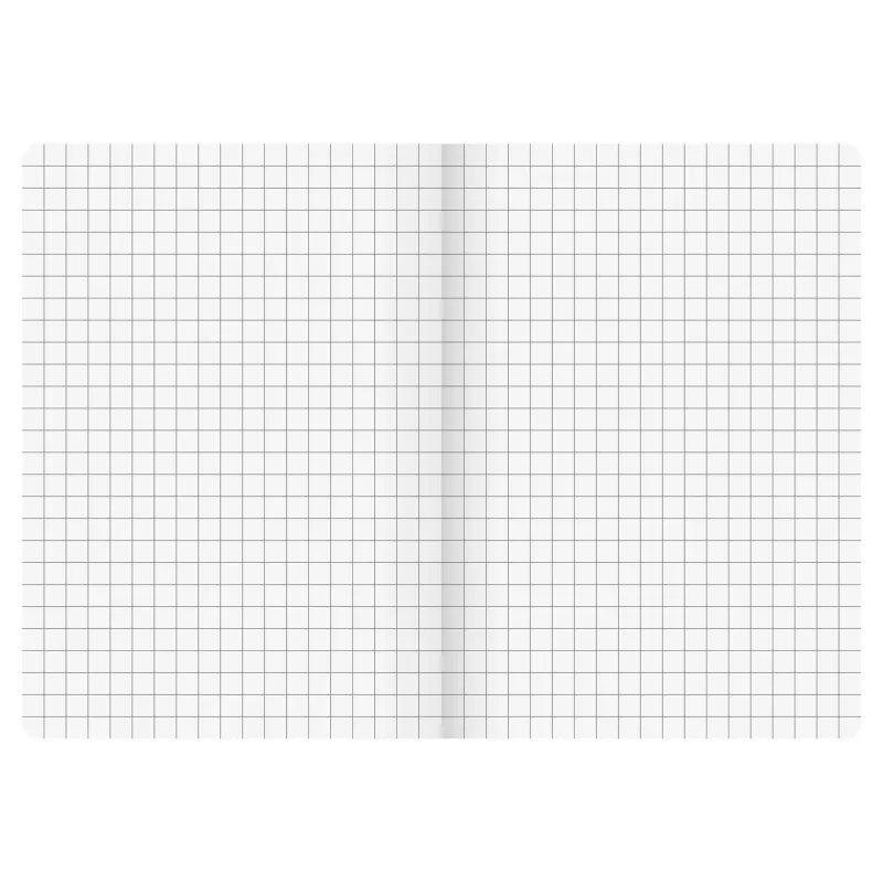 BRUNNEN FACT!plus quaderno A5 a quadretti 96 fogli nero