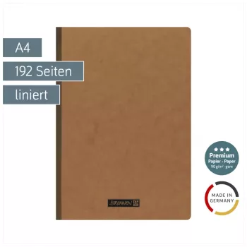 BRUNNEN FACT!plus quaderno di esercizi A4 a righe 96 fogli marrone 104347170
