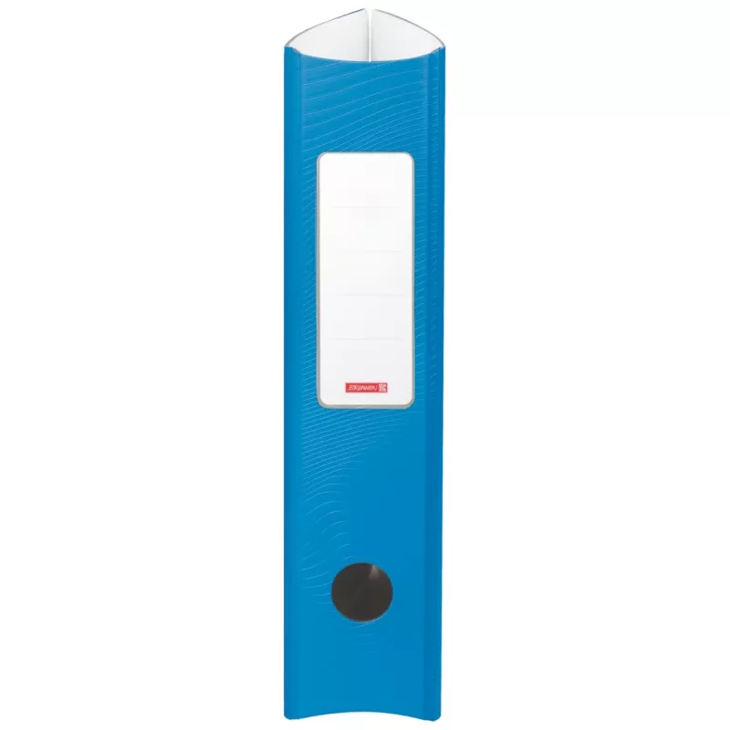 BRUNNEN WAVE raccoglitore con leva e coperchio azzurro plastica 7,0 cm DIN A4