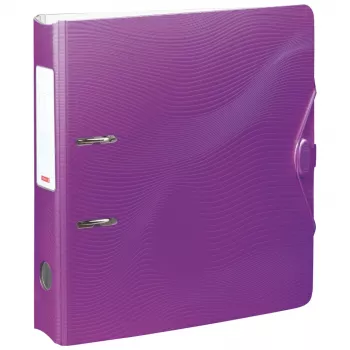 BRUNNEN WAVE raccoglitore con leva e coperchio viola plastica 7,0 cm DIN A4