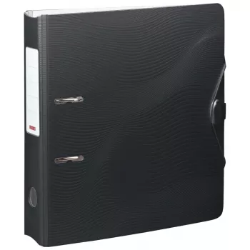 BRUNNEN WAVE raccoglitore a leva Onyx Black plastica 7,0 cm DIN A4