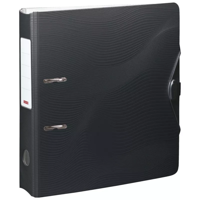BRUNNEN WAVE raccoglitore a leva Onyx Black plastica 7,0 cm DIN A4