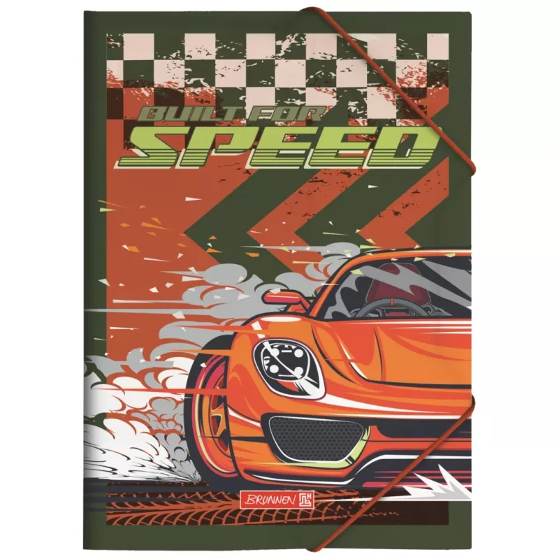 BRUNNEN Fast Wheels cartella per documenti A4 rosso/verde