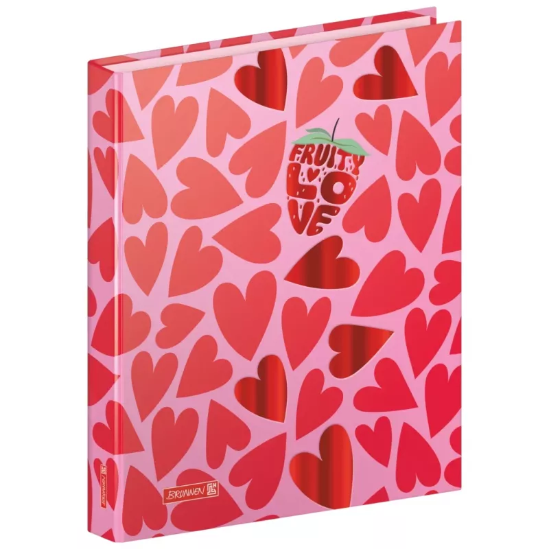 Brunnen Fruity Love raccoglitore ad anelli, rosa