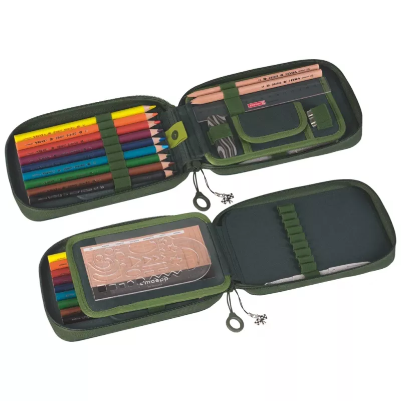 BRUNNEN astuccio completo s'maepp Fast Wheels verde/verde chiaro 16 pezzi, 20,0 x 4,5 cm (1049120521)