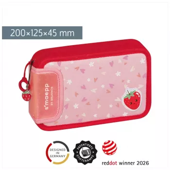 BRUNNEN astuccio completo s'maepp Fruity Love rosa/rosso 16 pezzi, 20,0 x 4,5 cm (1049120522)