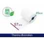 ARTDEV rotolo termico - 57mm x 25m, anima 12mm, bianco