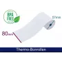 ARTDEV rotolo termico 80x57x12 mm bianco 55g 40m per T2