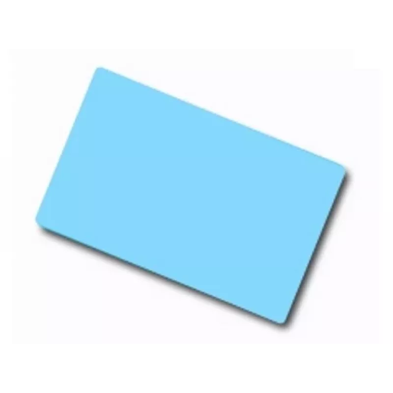 ARTDEV scheda PVC vuota – 86 x 54mm 30mil 0,76mm azzurro
