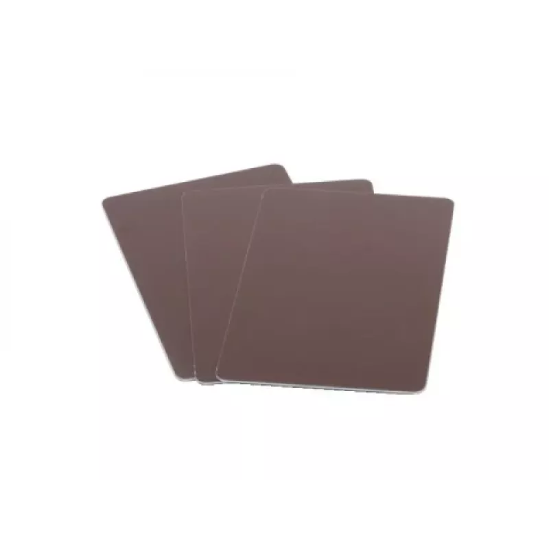 ARTDEV carta plastica - 86 x 54mm 30mil 0,76mm bianca - marrone