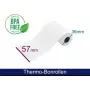 ARTDEV rotolo termico - 57x36x12 B/D max./K con testo addebito diretto bianco 12m