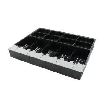 ARTDEV vano portavalori per cassetto AC-4280 – 8 vani monete, 5 scomparti per banconote, nero