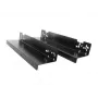 ARTDEV kit di supporto sottotavolo DRW-HLD-3000 nero acciaio a L per ciabatte, mini-PC, router