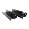 ARTDEV kit di supporto sottotavolo DRW-HLD-3000 nero acciaio a L per ciabatte, mini-PC, router