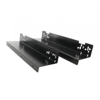 ARTDEV kit di supporto sottotavolo DRW-HLD-3000 nero acciaio a L per ciabatte, mini-PC, router