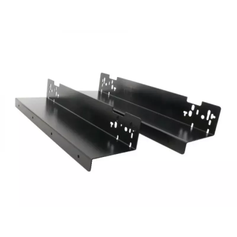 ARTDEV kit di supporto sottotavolo DRW-HLD-3000 nero acciaio a L per ciabatte, mini-PC, router