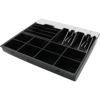 ARTDEV vano portavalori per cassetto AC-4100, 8 vani monete, 6 scomparti per banconote, nero