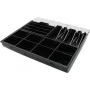 ARTDEV vano portavalori per cassetto AC-4100, 8 vani monete, 6 scomparti per banconote, nero