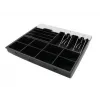 ARTDEV vano portavalori per cassetto AC-4100, 8 vani monete, 6 scomparti per banconote, nero