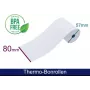 ARTDEV rotolo termico 80x57mm anima 12mm 40m 48g/m² bianco per T2 mini 50