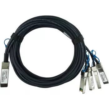 BlueOptics compatibile F5 Networks QSFP28-4SFP28-DAC-1M BlueLAN cavo breakout Direct Attach passivo 100GBASE-CR4 QSFP28 su 4x25GBASE-CR SFP28, 1 metro, AWG26