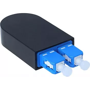 BlueOptics adattatore loopback SC duplex monomodale SM 9/125µm ferrule in ceramica blu