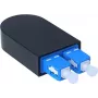 BlueOptics adattatore loopback SC duplex monomodale SM 9/125µm ferrule in ceramica blu