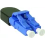 BlueOptics adattatore loopback LC duplex monomodale SM 9/125µm ferrule in ceramica blu