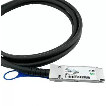Cavo Direct Attach QSFP28 BlueOptics compatibile Amphenol NDAAFG-0006 BlueLAN SC282801L3M26, 100GBASE-CR4, Infiniband EDR, 26AWG, 3 metri (NDAAFG-0006-BL)