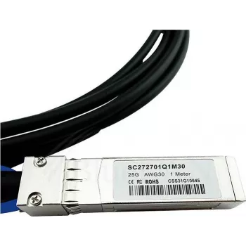 Cavo Direct Attach SFP+ a SFP+ BlueLAN 10GBASE-CR passivo compatibile con MikroTik S+DA0002, 2 metri, AWG30 (S+DA0002-BL)