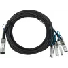 BlueOptics HPE Q9S72A compatibile BlueLAN cavo breakout Direct Attach passivo 100GBASE-CR4 QSFP28 su 4x25GBASE-CR SFP28, 1m, AWG26