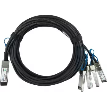 BlueOptics HPE Q9S72A compatibile BlueLAN cavo breakout Direct Attach passivo 100GBASE-CR4 QSFP28 su 4x25GBASE-CR SFP28, 1m, AWG26