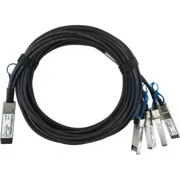 BlueOptics Intel XXV4DACBL2M compatibile cavo breakout Direct Attach (DAC) passivo 100 Gigabit su 4x25 Gigabit twinaxial in rame, QSFP28 su 4x SFP28, 2m