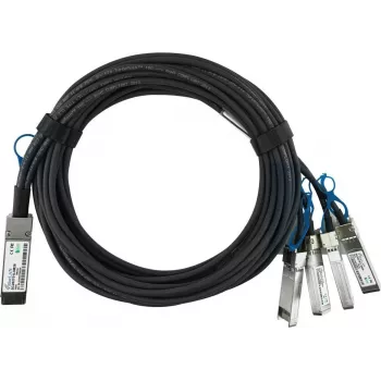 BlueLAN cavo Direct Attach Breakout QSFP28 100GBASE-CR4 passivo a 4x25GBASE-CR SFP28 compatibile NVIDIA 980-9I645-00C001, 1m, AWG26
