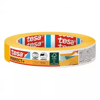 TESA Perfect+ nastro carta per pittori giallo 50m x 19mm 1 rotolo