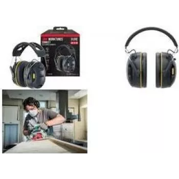 3M WorkTunes Connect 90563E protezione udito con Bluetooth, nero/giallo