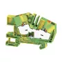 Weidmüller AITB 6 BB 2C PE morsetto di terra per guida DIN, PUSH IN, 6 mm², 41 A, 800 V, verde/giallo