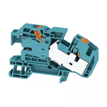Weidmüller AITB 16 BB NDT BL morsetto portafusibile, connessione a vite, 400 V, 6,3 A, blu, lunghezza di spelatura 10 mm