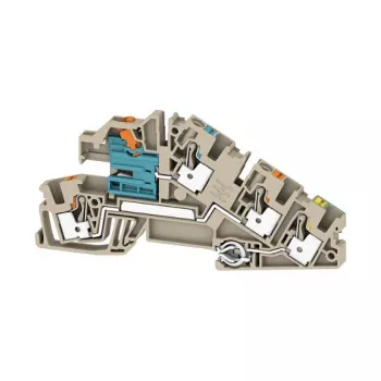 Weidmüller AITB 4 BB NDT-L-PE morsetto di installazione, PUSH IN, 4 mm², grigio