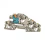 Weidmüller AITB 4 BB NDT-L-PE morsetto di installazione, PUSH IN, 4 mm², grigio