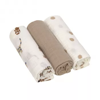 Lassig Little Mateys Royal Blue Copertine in mussola 3 pezzi 85x85cm