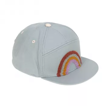 Lassig Little Gang Rainbow Cappellino parasole per bambini Azzurro 1-2 anni