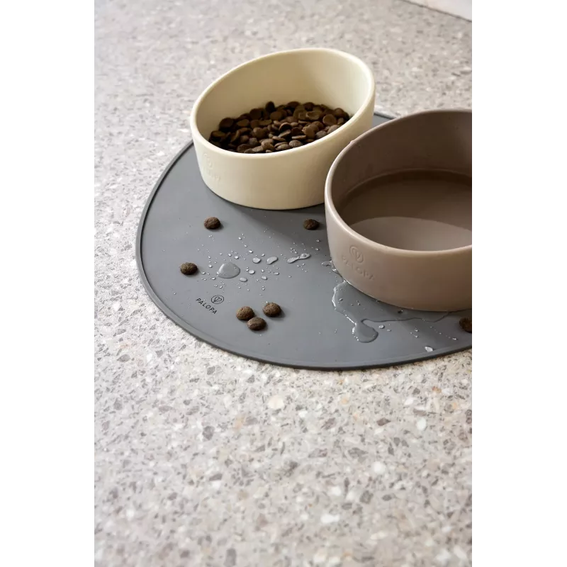 PALOPA Ciotola per cani in porcellana Cali Taupe