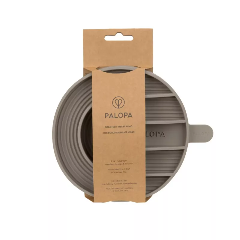PALOPA Yumo Inserto in silicone per ciotola slow feeder per cani Taupe