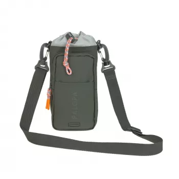 PALOPA 2 in 1 marsupio per snack per cani e portabottiglia Boudi Dark Olive